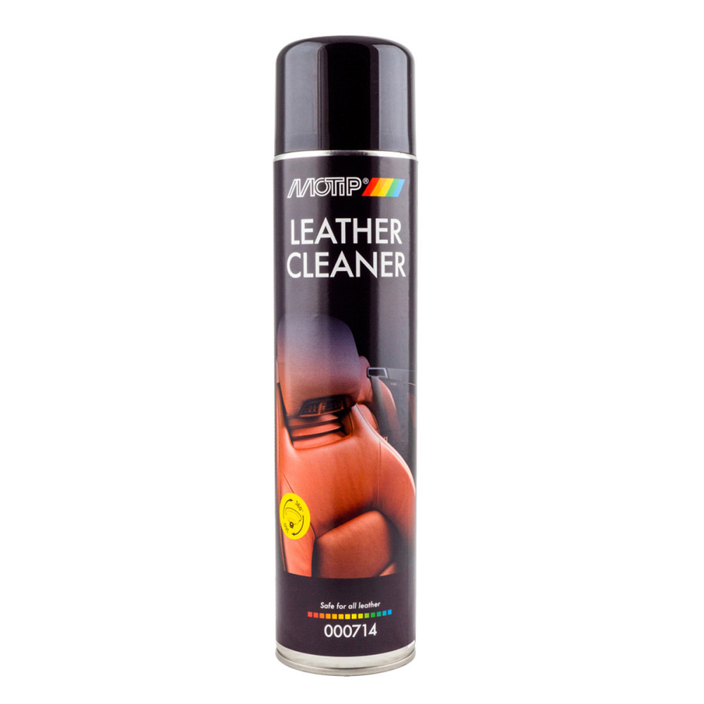 MOTIP Black Line Leather Cleaner 600 мл — Пінний очищувач шкіряного салону авто, очищення та захист натуральної та штучної шкіри | Ковель - фото 1
