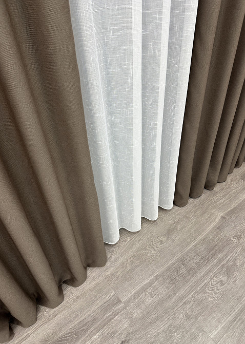 Премиальная ткань рогожка для штор 