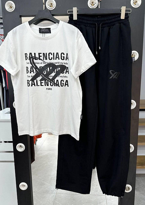 Жіночий стильний, зручний костюм двонитка пеньє + кулір Чорний, 46 Одеса - фото 4