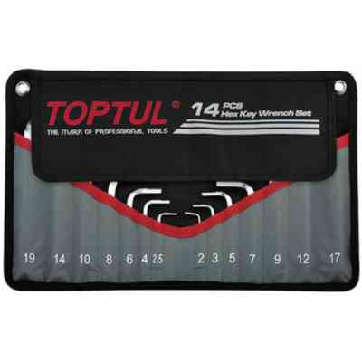 Ключ Toptul шестигранний Г-обр. 2-19мм 14шт. у чохлі (GPAQ1401) Вінниця