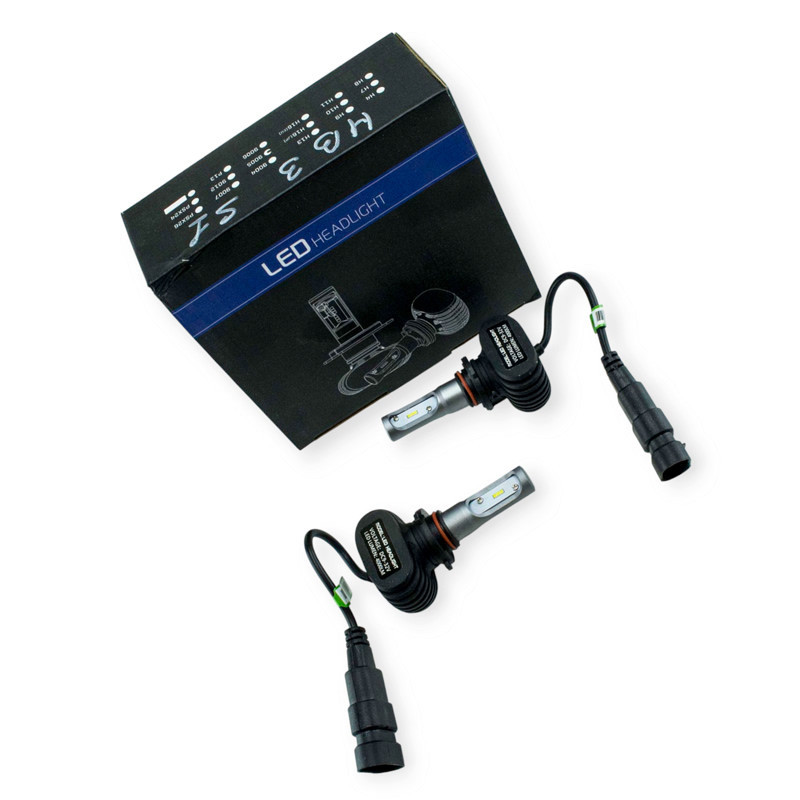 Автолампа HB4 12V-24V S1 6500K 6000L 25W діод CSP радіатор LED Мукачево - фото 1