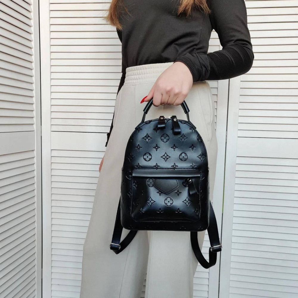 Женский рюкзак классический брендовый. Женский маленький брендовый рюкзак Черный 816 Киев - изображение 3