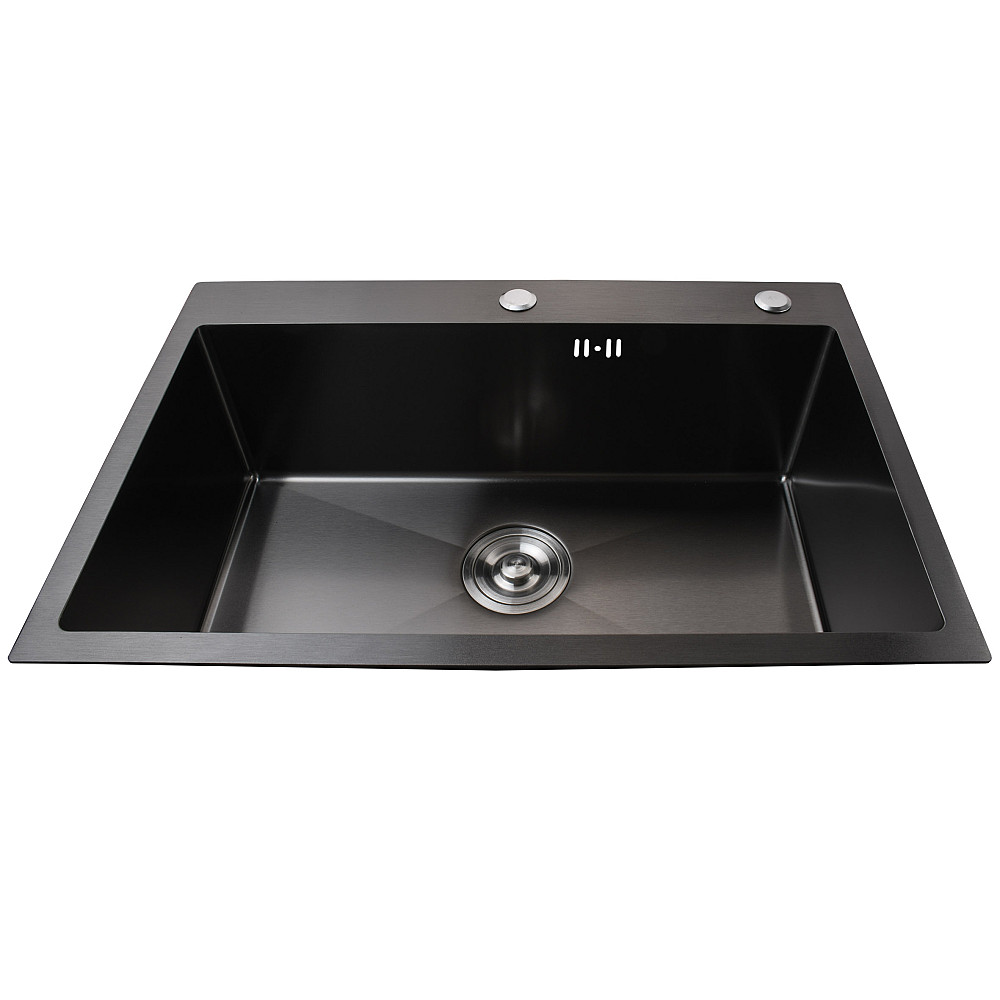 Мийка кухонна 3mm 680х450 Графіт 6845HG Mira Київ - фото 5