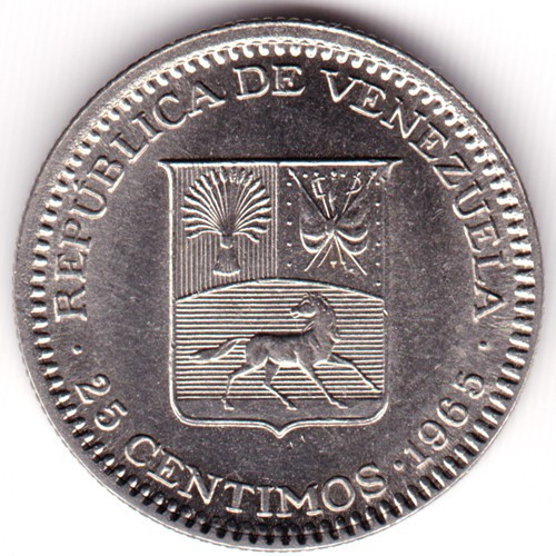 Венесуэла 25 сентимо, 1965 (АР) Полтава - изображение 1