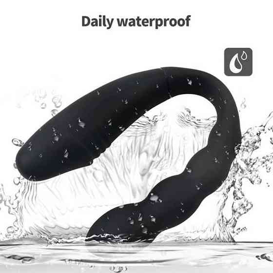 Подвійний анально-вагінальний вібратор Magic Helios Remote з ДК - Чорний - Вібратори Вінниця