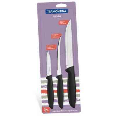 Набір ножів Tramontina Plenus 3шт Black (23498/013) Вінниця