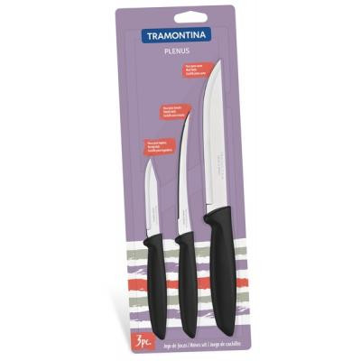 Набор ножей Tramontina Plenus 3шт Black (23498/013) Винница - изображение 1