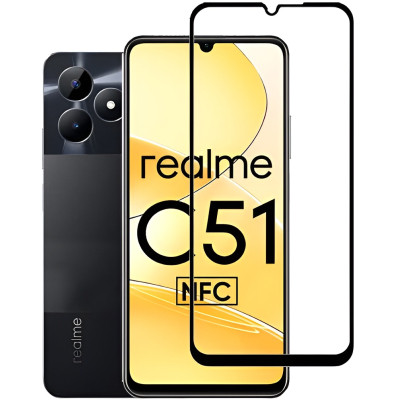 Стекло защитное BeCover Realme C51 Black (710301) Винница - изображение 2