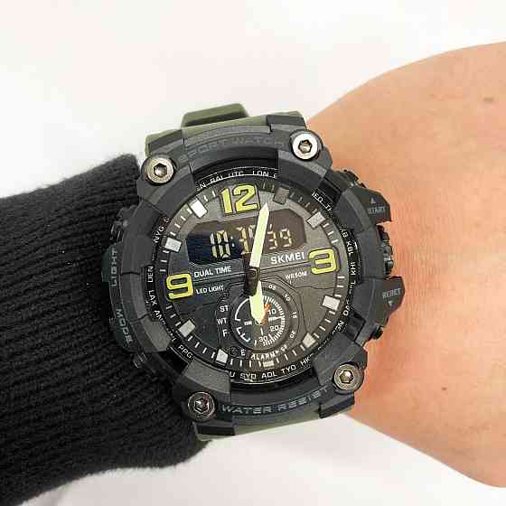 Фірмові спортивні годинники SKMEI, Армійські наручні годинники для чоловіків Водонепроникні DV-69 Івано-Франківськ