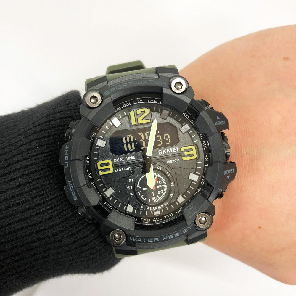 Фірмові спортивні годинники SKMEI, Армійські наручні годинники для чоловіків Водонепроникні DV-69 Івано-Франківськ - фото 4