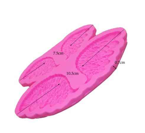 Молд силиконовый Крылья Ангела 103 на 76 мм розовый Киев
