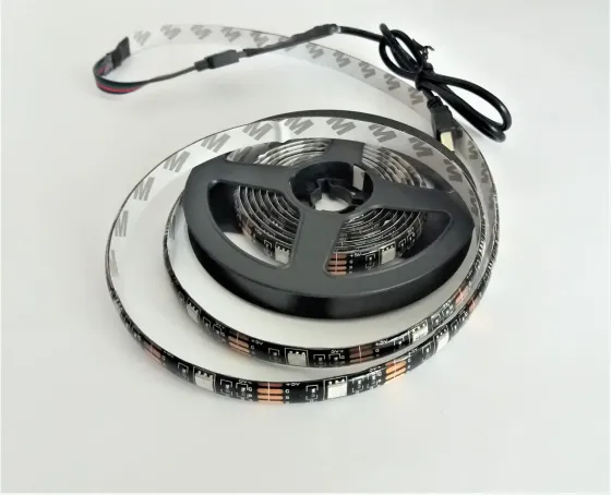 Лента светодиодная RGB 5050 2м с пультом для подсветки телевизора, монитора, мебели от USB Коломия