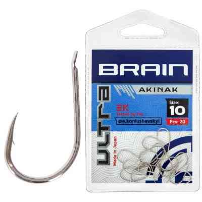 Крючок Brain fishing Ultra Akinak 10 (20шт/уп) (1858.52.54) Винница