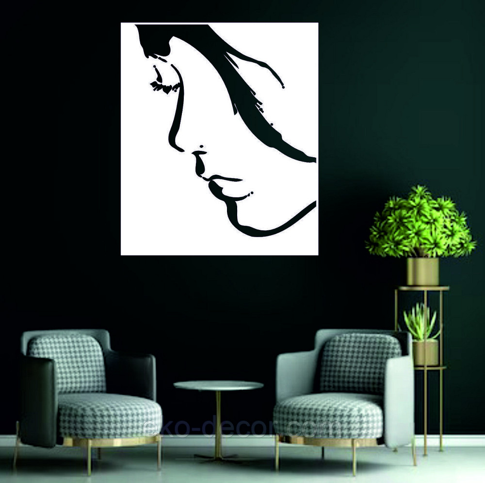 Декоративное настенное Панно «Женский Образ», Декор на стену 70*59 см, Белый Киев - изображение 8