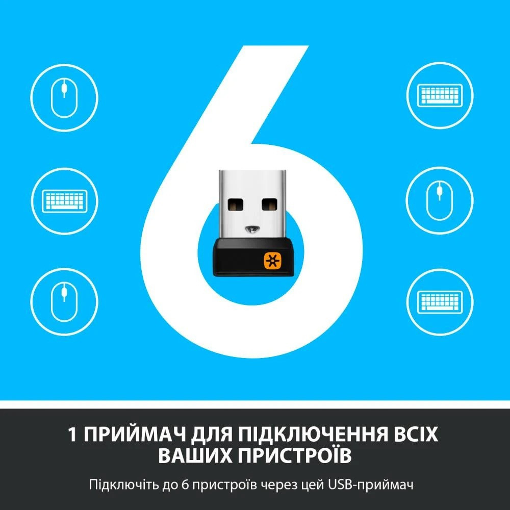 Миша бездротова Logitech M325s Dark Silver (910-006812) Миша Харків - фото 20