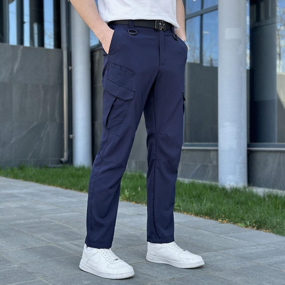 Штаны карго мужские весенние с карманами тёмно-синие Pobedov Tactical Soft Киев - изображение 5