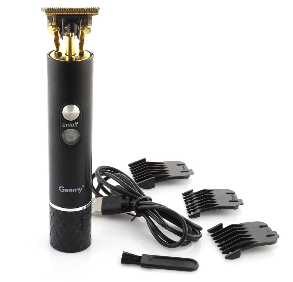 Машинка для стриження Geemy GM-6605, чорна Вінниця - фото 1