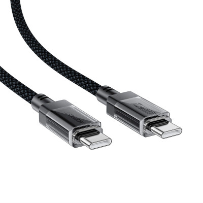 Дата кабель USB-C to USB-C 1.2m 60W stainless steel C12-03 Black Acefast (6974316283317) Вінниця - фото 3