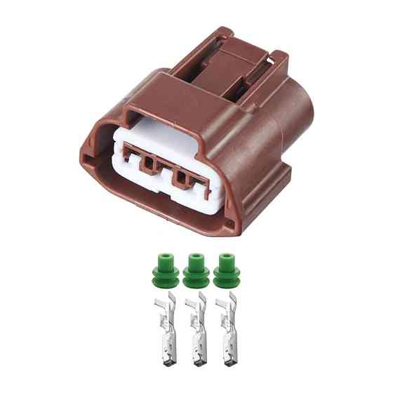 Роз'єм конектор 3-контактний Коричневий, Пластик, 6189-0786189-7716918-1595, SUMITOMO, KUM, Infiniti, Nissan 40634 Київ