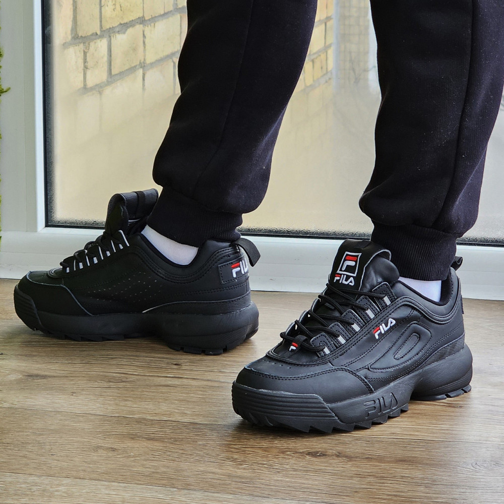 Кросівки FILA Disruptor Чорні Жіночі Філа (розміри: 36,37,38,39) Відео Огляд Дніпро - фото 5