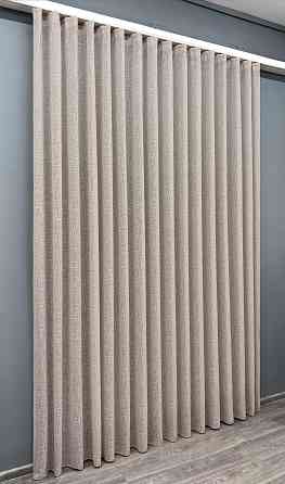 Тюль VR-Textil 1980т Лен однотонный Капучино 400х270 см (42-1039) Киев