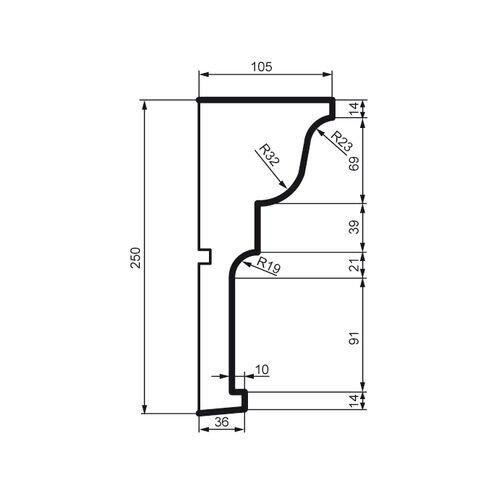 Молдинг фасадный Prestige Decor MC 142 Днепр - изображение 2