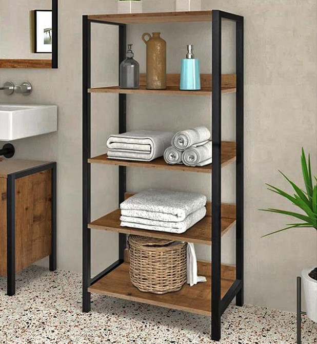 Етажерка для ванної "Дінаріус" венге-кориця Миколаїв - фото 1