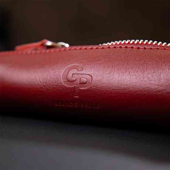 Женская кожаная ключница GRANDE PELLE 11341 Красный Киев