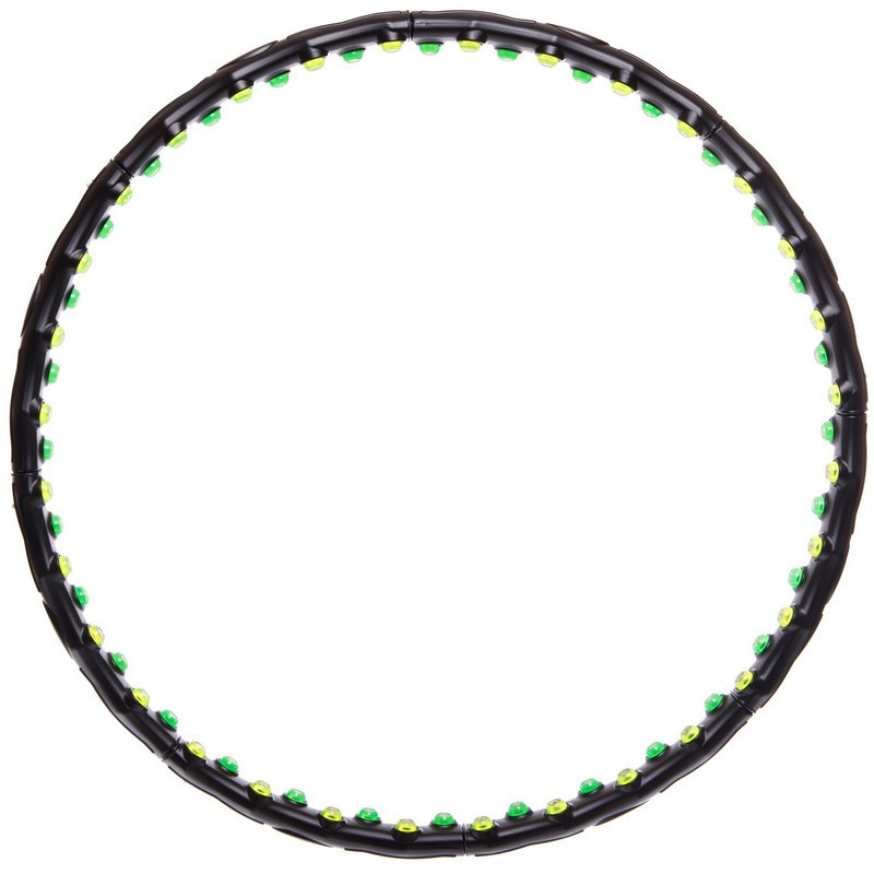 Обруч масажний Hula Hoop DOUBLE GRACE MAGNETIC JS-6002 Вишневе - фото 2