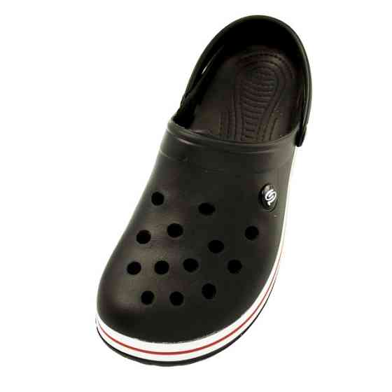 Крокси чоловічі сабо з великими дірками та підвищеною легкістю "Like Crocs" чорні Одеса