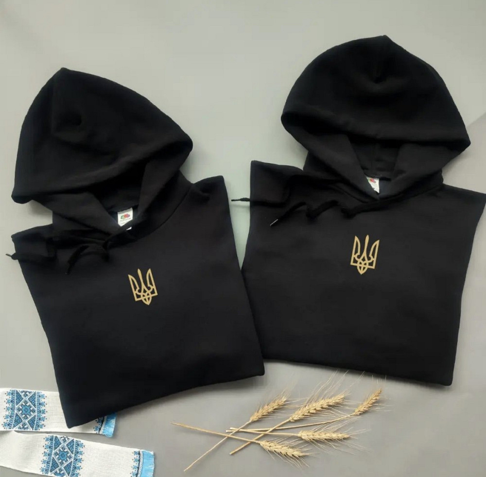 Парні худі з малим гербом України L, XL Чернівці - фото 1