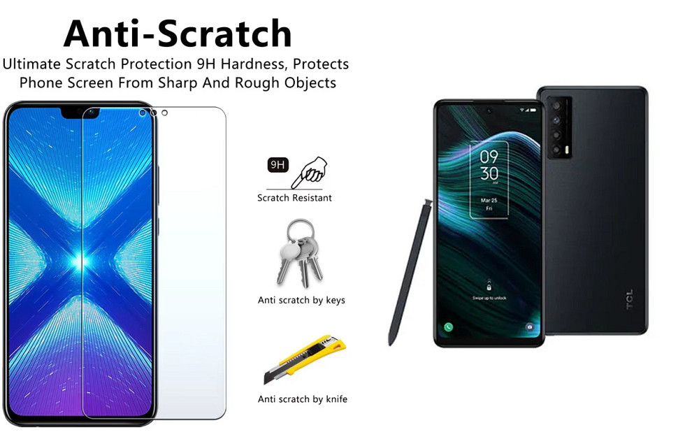 Защитное стекло NeoGlass для TCL Stylus 5G – ультрапрозрачное и устойчивое Киев - изображение 1