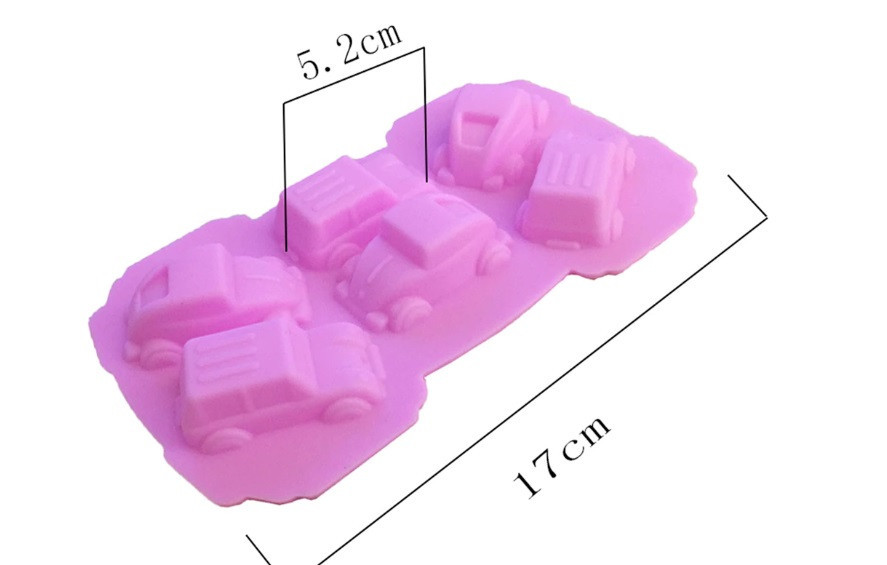 Кондитерский молд Машинки 170 на 100 мм розовый Киев - изображение 2