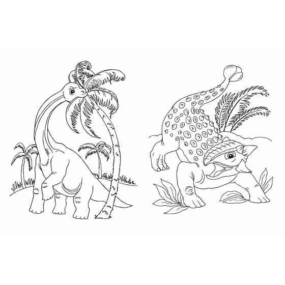 Большая книга раскрасок Динозавры 1736030, 64 страницы Винница