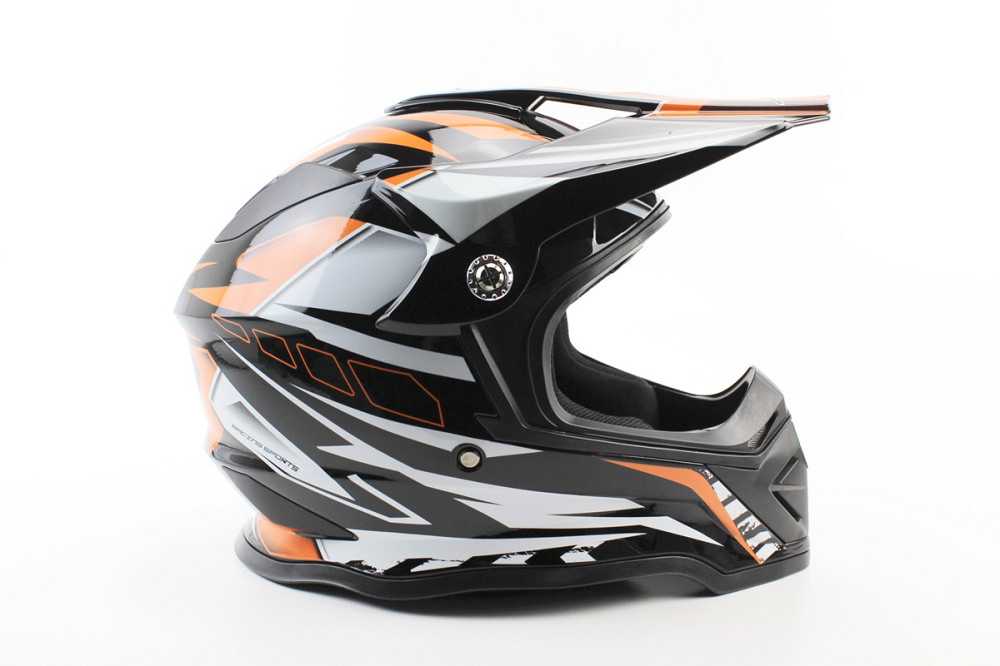 Шолом кросовий/ендуро/АТV BLD-819-7 М (57-58см), ЧОРНО-ПОМАРАНЧЕВИЙ Киев - изображение 3