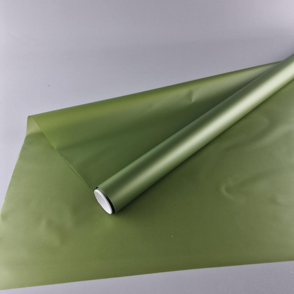 Калька для цветов рулон 8м тонированный матовый (77) (h660) №838 Темно зеленый (1 шт) Харьков - изображение 1