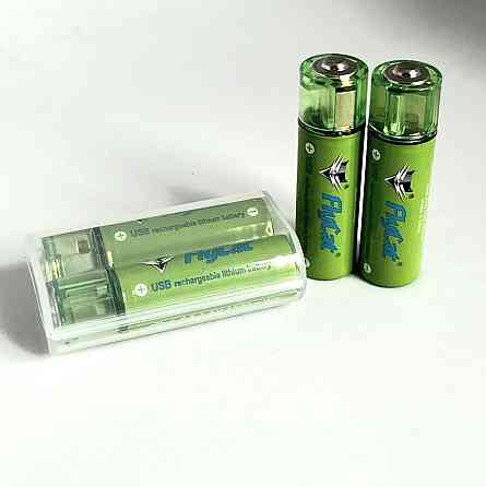 Аккумуляторы USB FluCat AA 1.5V 1450 mAh 2 шт. в комплекте Киев