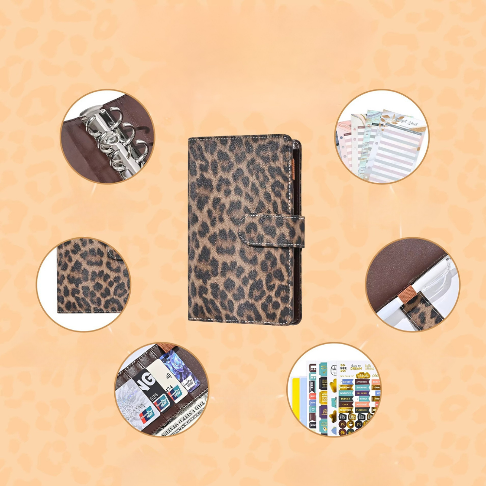 Блокнот-планер для финансов формат А6,планер бюджета и хранения денег,органайзер леопардовый Каменец-Подольский - изображение 7