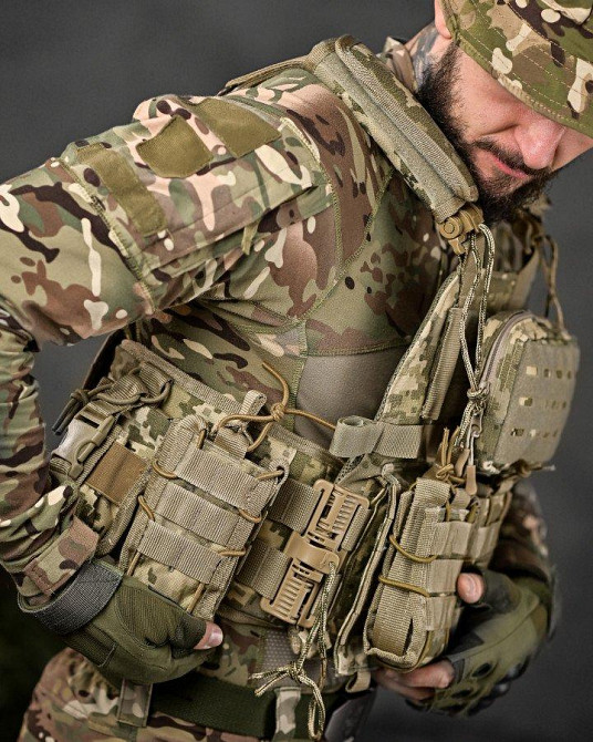 Плитоноска Single Sword 4 точки швидкого скидання пікселів ТН6600 Одеса - фото 8