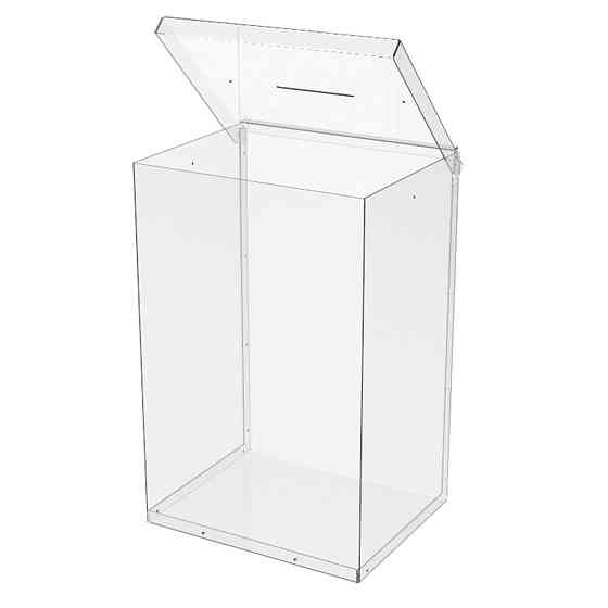 Ящик EKOSTAR без замка для пожертвований и сбора денег 250x200x380. Объем 19 литров Киев