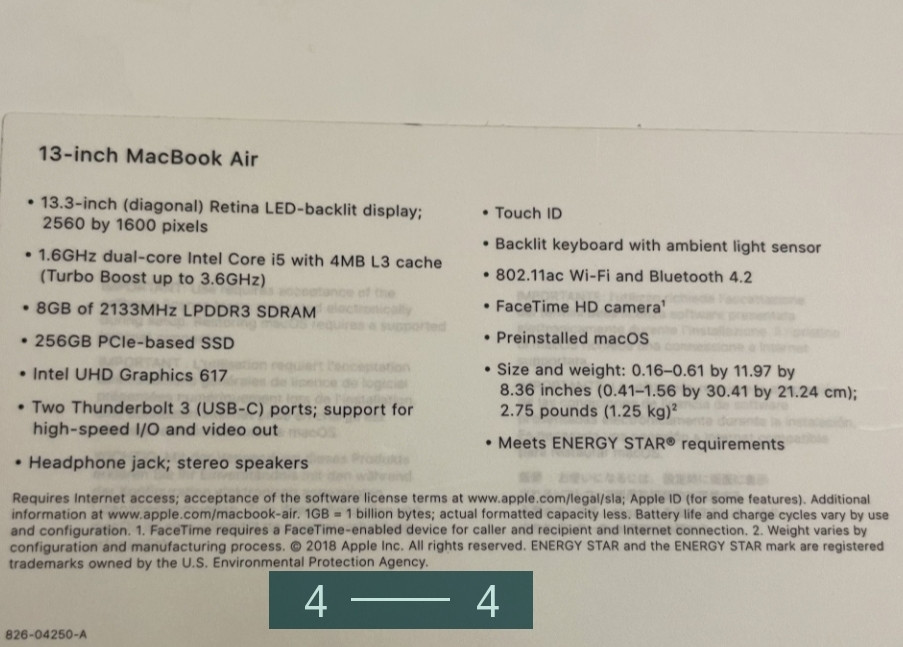 Ноутбук MacBook Air 13 i5 256Gb. Киев - изображение 1