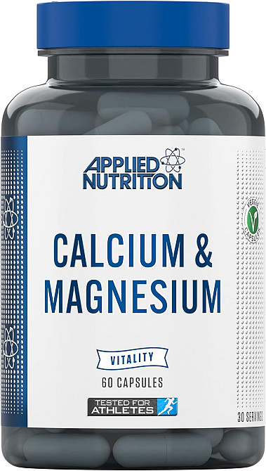 Кальцій і магній Applied Nutrition CALCIUM &amp; MAGNESIUM 60 CAPSULES Луцьк - фото 1