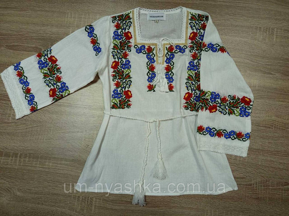 Жіноча лляна вишиванка "Троянда" Кривий Ріг - фото 4