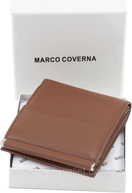 Коричневый женский кошелек небольшого размера из натуральной кожи Marco Coverna MC 213 Киев - изображение 7