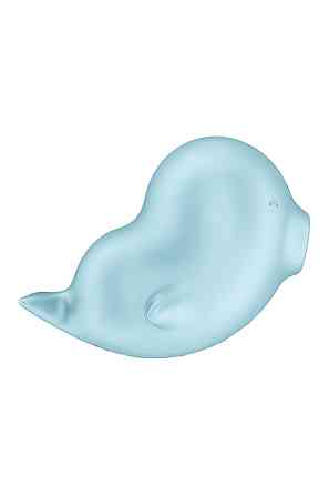 Вакуумный стимулятор Satisfyer Sassy Seal с вибрацией, голубой, 9.5 см Sex Aura Киев