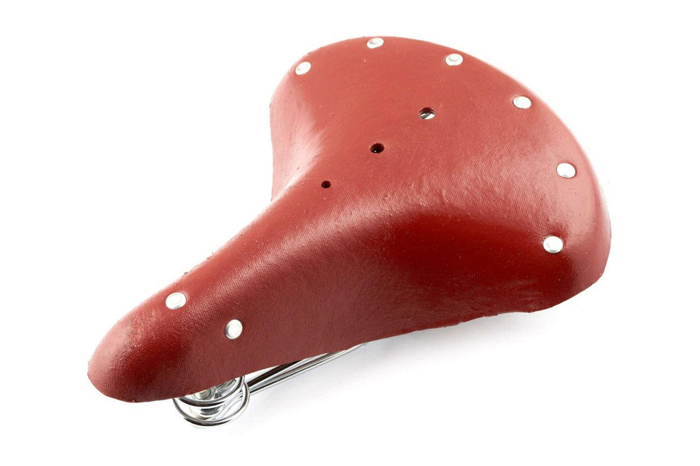 Сідло велосипедне (червоне) Мукачево - фото 1