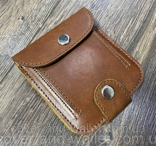 Компактный мужской кошелек коричневого цвета ручной роботы Lumberjack style Киев - изображение 1