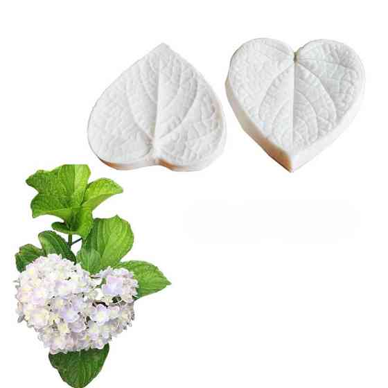 Силіконовий молд Листя петунії 62 на 63 мм білий Київ