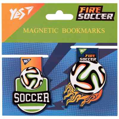 Закладки для книг Yes магнітні Football, 2шт (708111) Вінниця