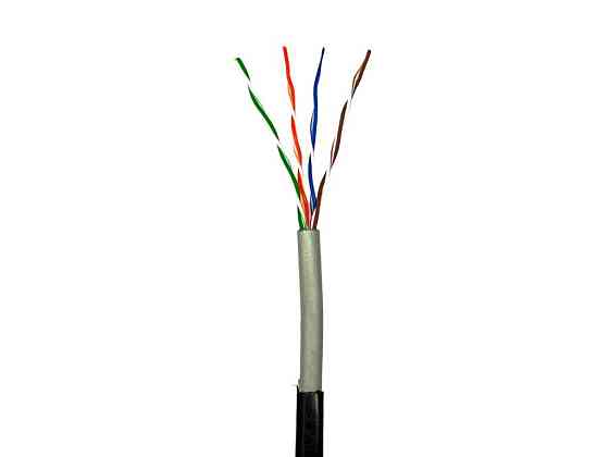 Кабель мережевий кручена пара для зовнішніх робіт Gear CAT.5E UTP-CU-4Px2x0.51 Outdoor PVC+PE Київ